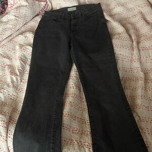 Madewell Black Cali Demi Boot Cut Jeans